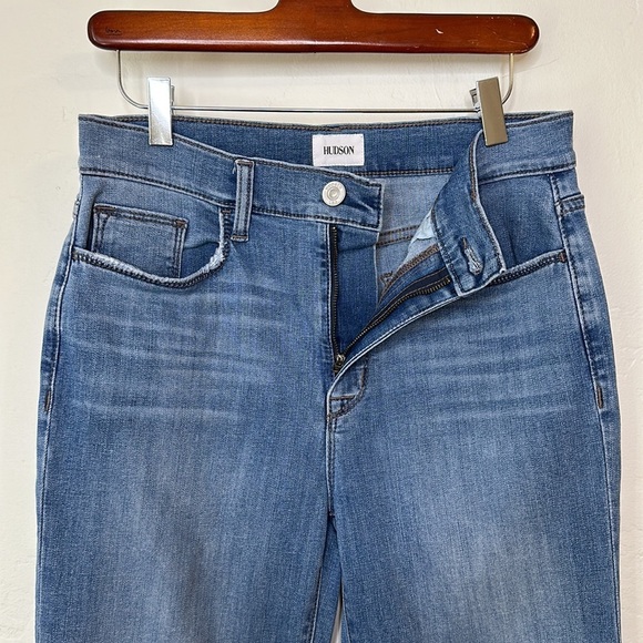 HUDSON Blair High Rise Straight Cropped Denim Jeans, Size 28 - Picture 6 of 16